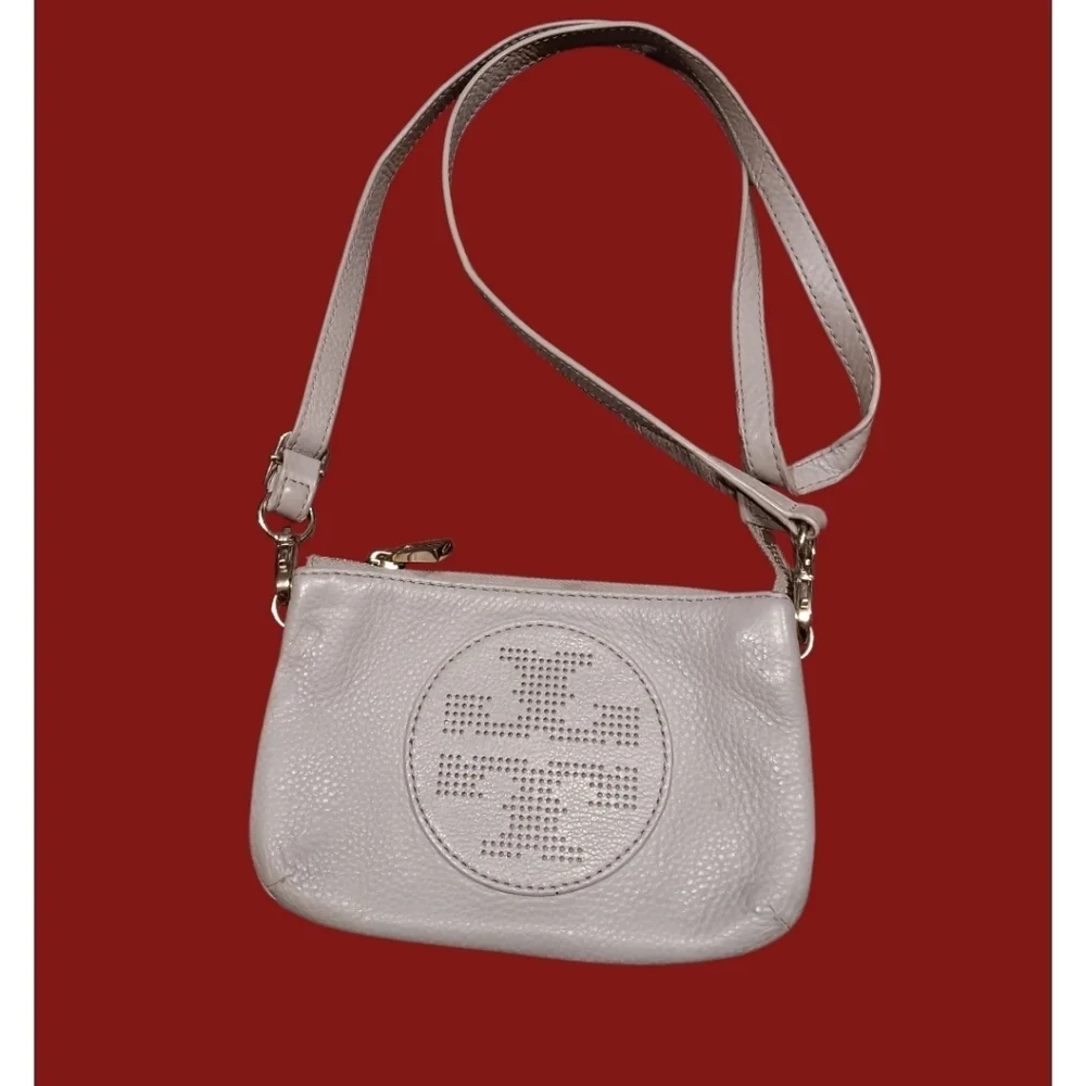 Tory Burch Light Gray Crossbody Bag